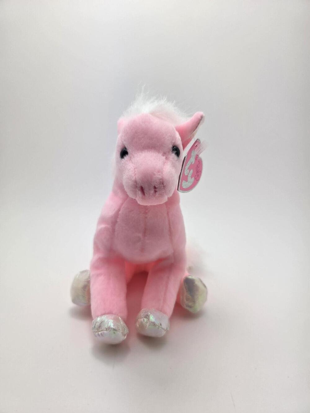 Ty Beanie Baby “Frilly” the Adorable Pink Horse! (7 inch)